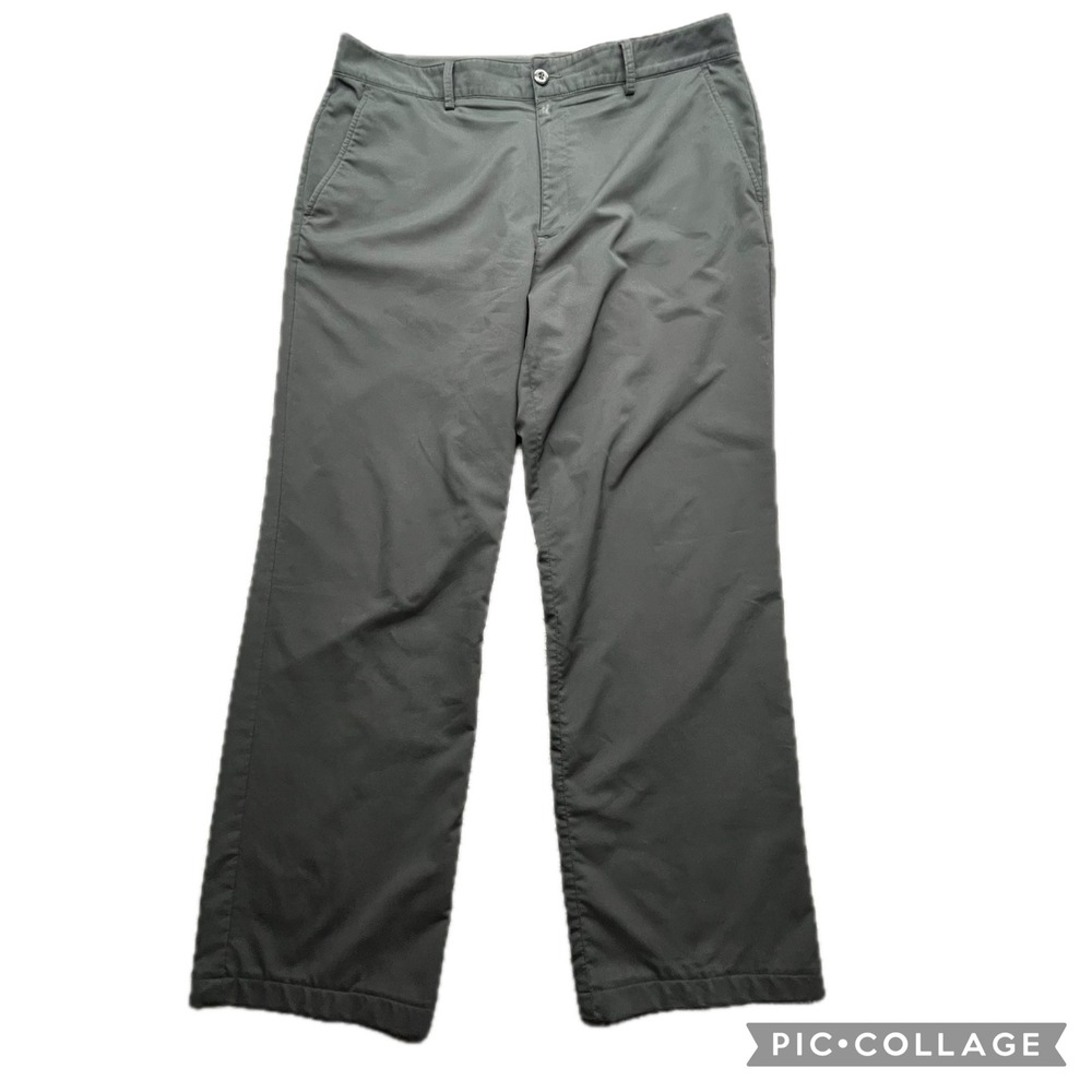 Under Armour Men's Gray Flat Front Golf Chino‎ Pants Style 1239894 Size 38